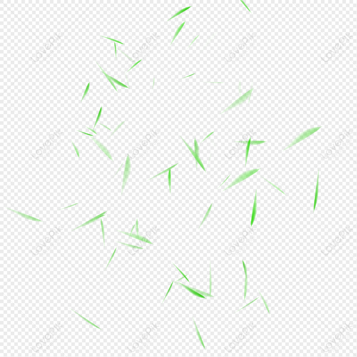 Floating Green Leaf Cartoon Free Animated Gif Element PNG Images