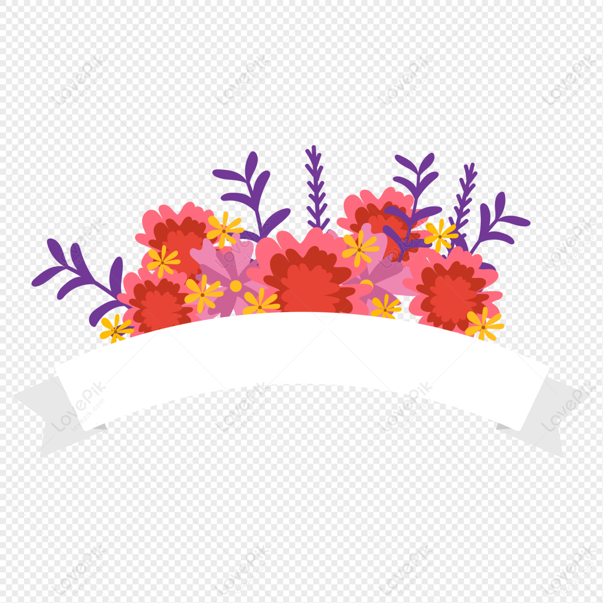 Flower Label PNG Free Download And Clipart Image For Free Download -  Lovepik | 401026133