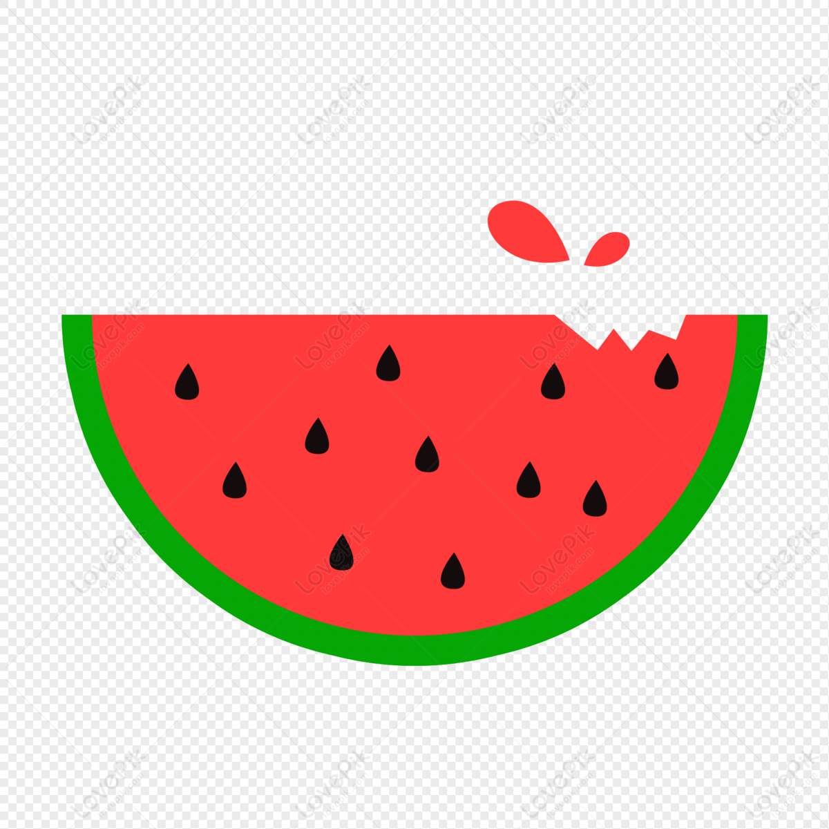 График арбуз. Watermelon PNG.