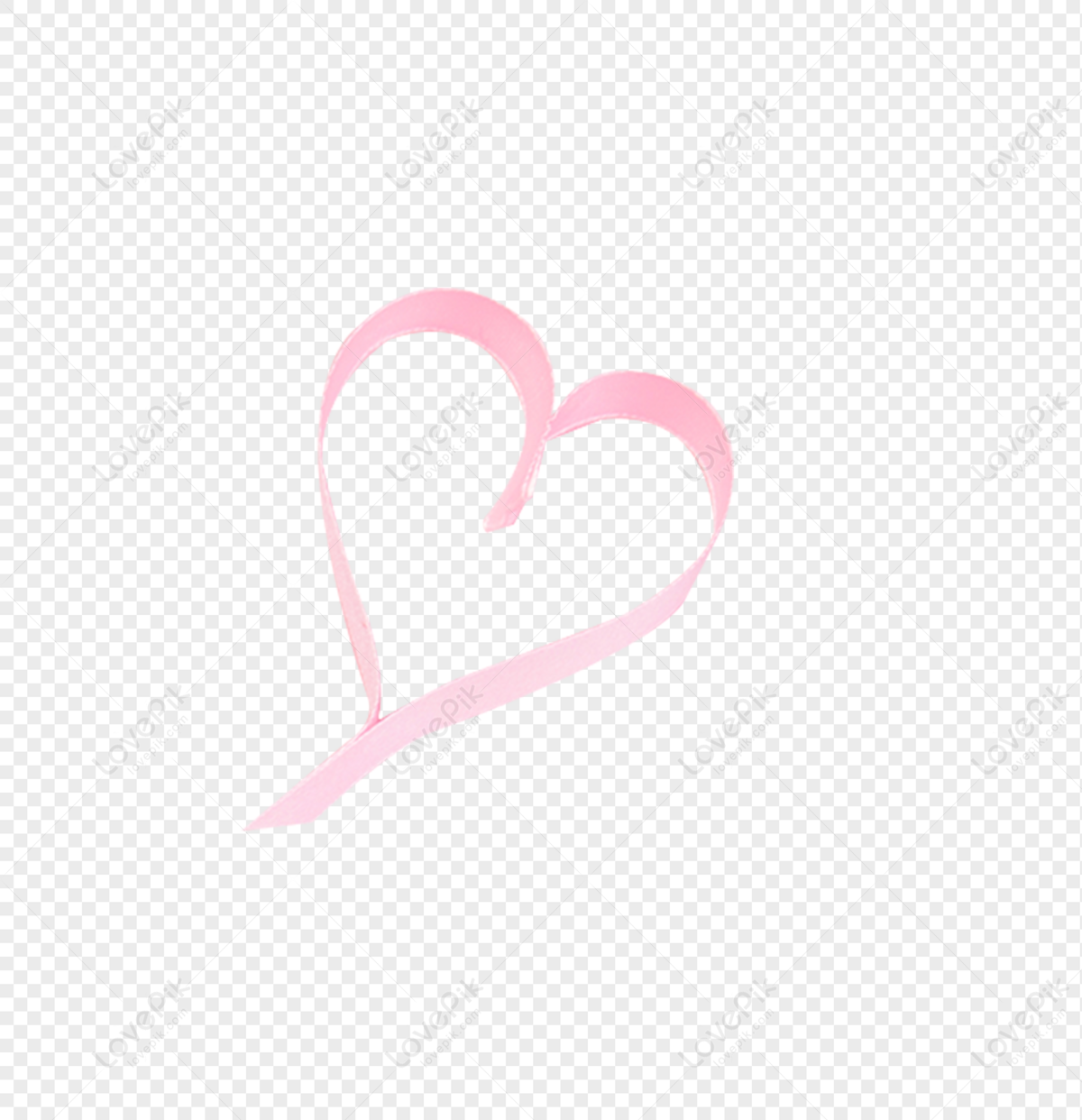Pink heart ribbon with bows tied to stick png download - 1084*1500 - Free  Transparent Pink Heart png Download. - CleanPNG / KissPNG