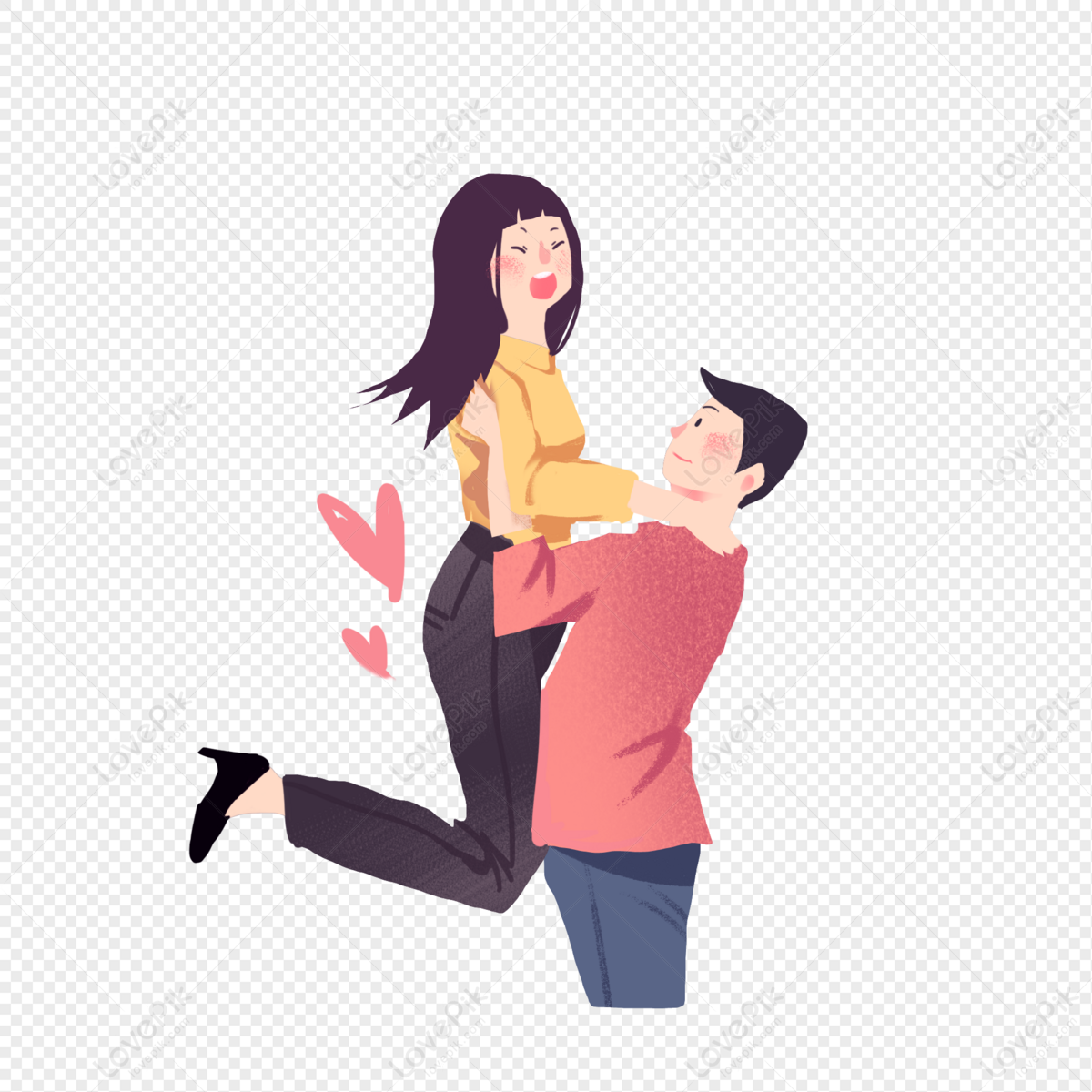 Boyfriend Carrying Girlfriend PNG Images With Transparent Background | Free  Download On Lovepik