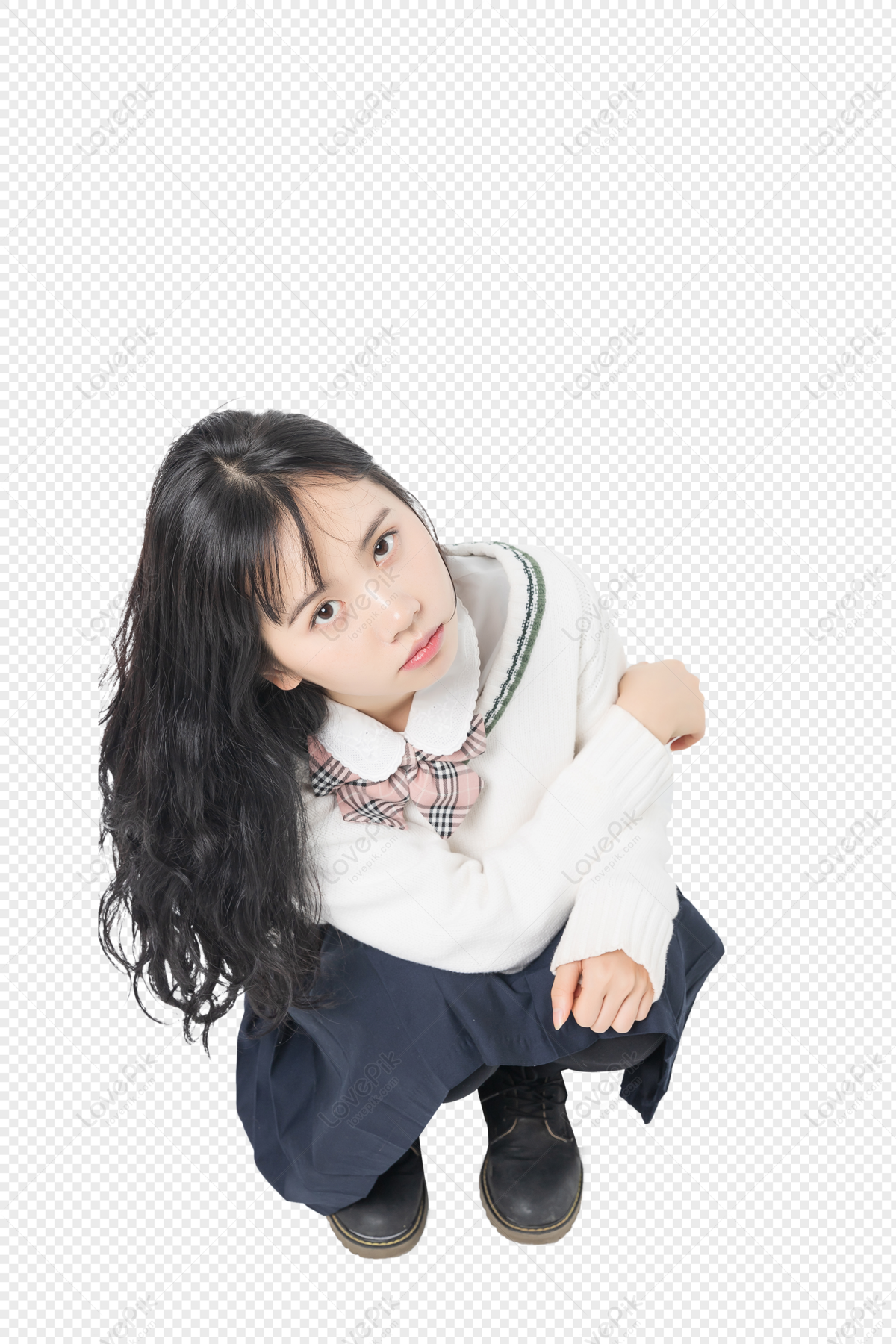 A Melancholy Adolescent Girl PNG Image Free Download And Clipart Image ...