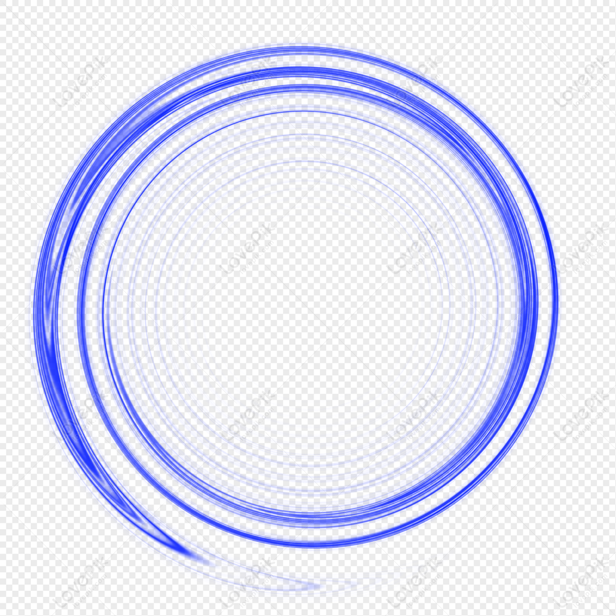 Blue Light Effect, Light Lines, Blue Spiral, Blue Lines PNG Transparent ...