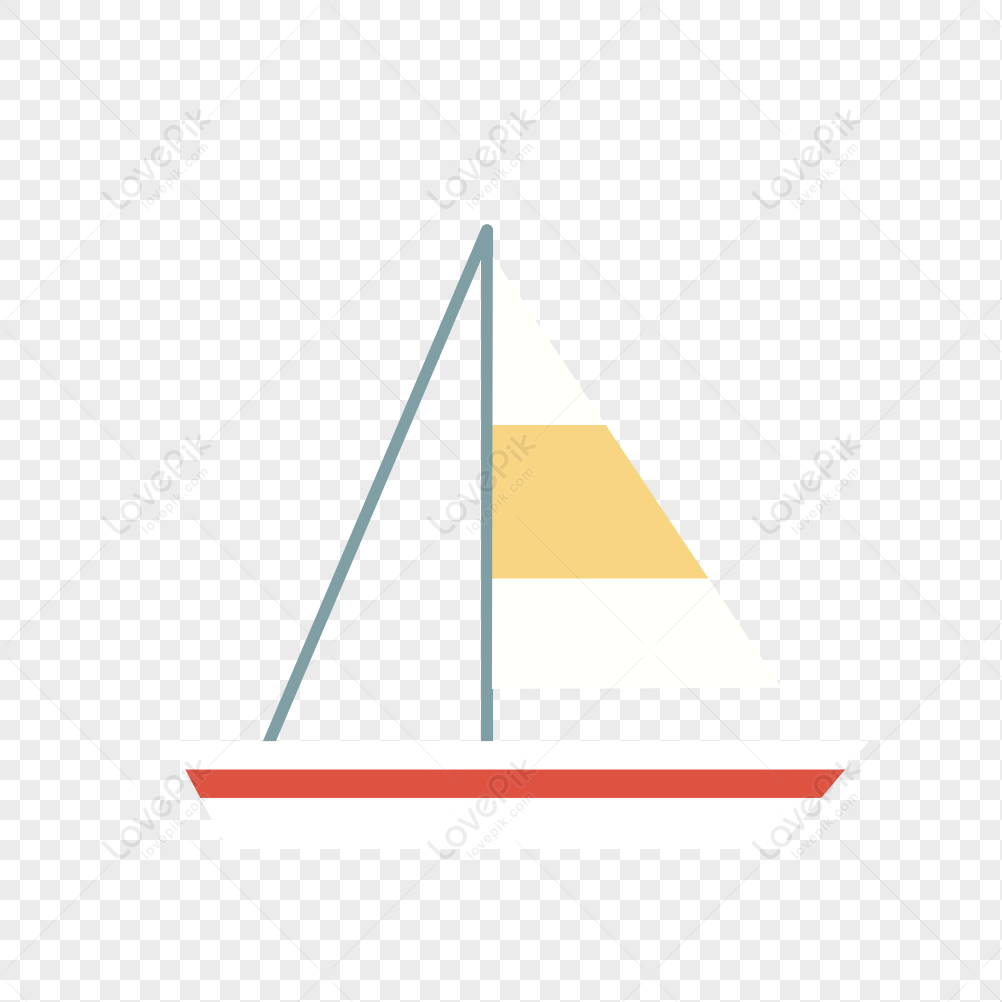 cartoon boat, icon vector, graph icon, red yellow png hd transparent image
