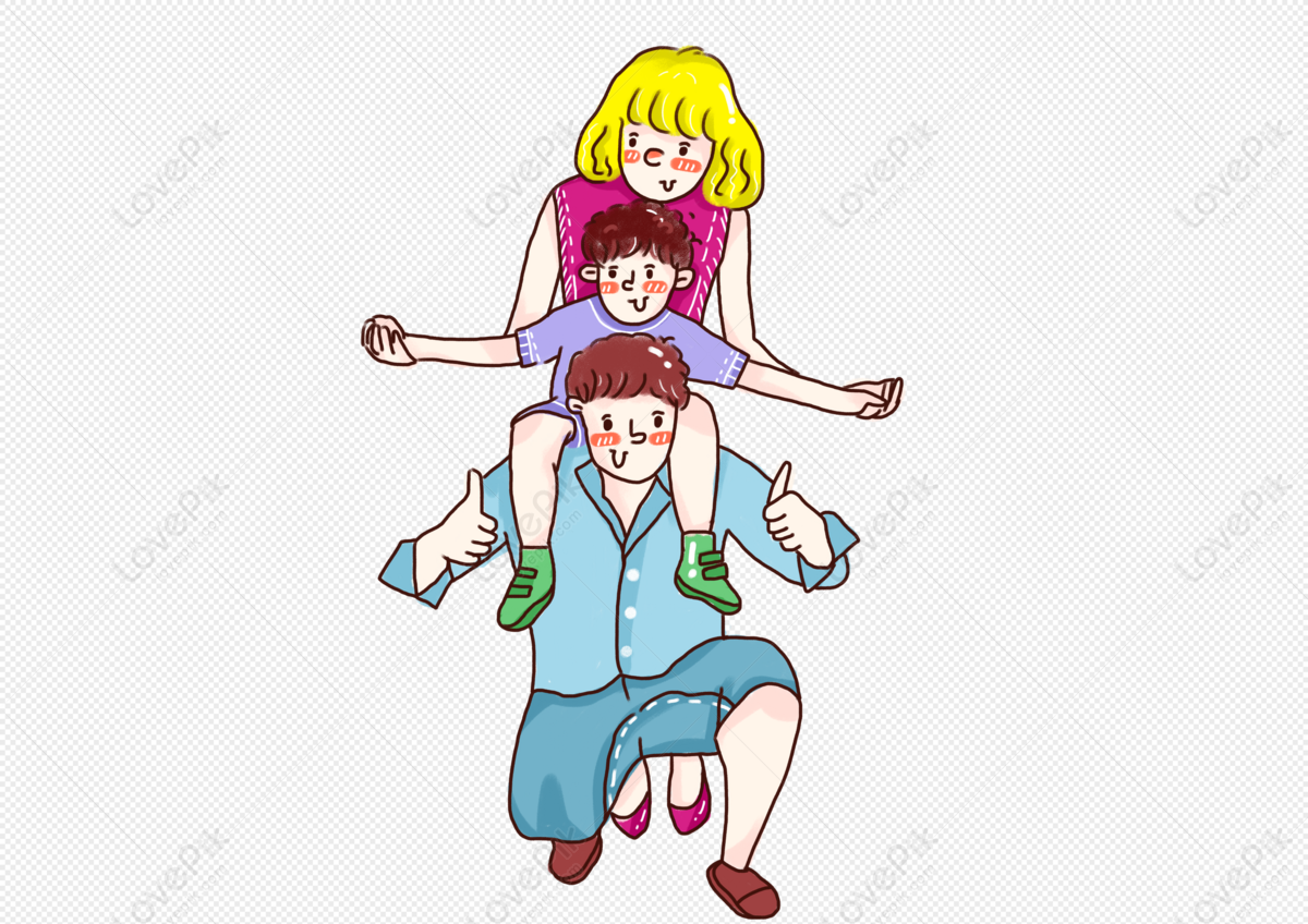 Cartoon Simple And Warm Family PNG Transparent Background And Clipart Image  For Free Download - Lovepik | 401081290