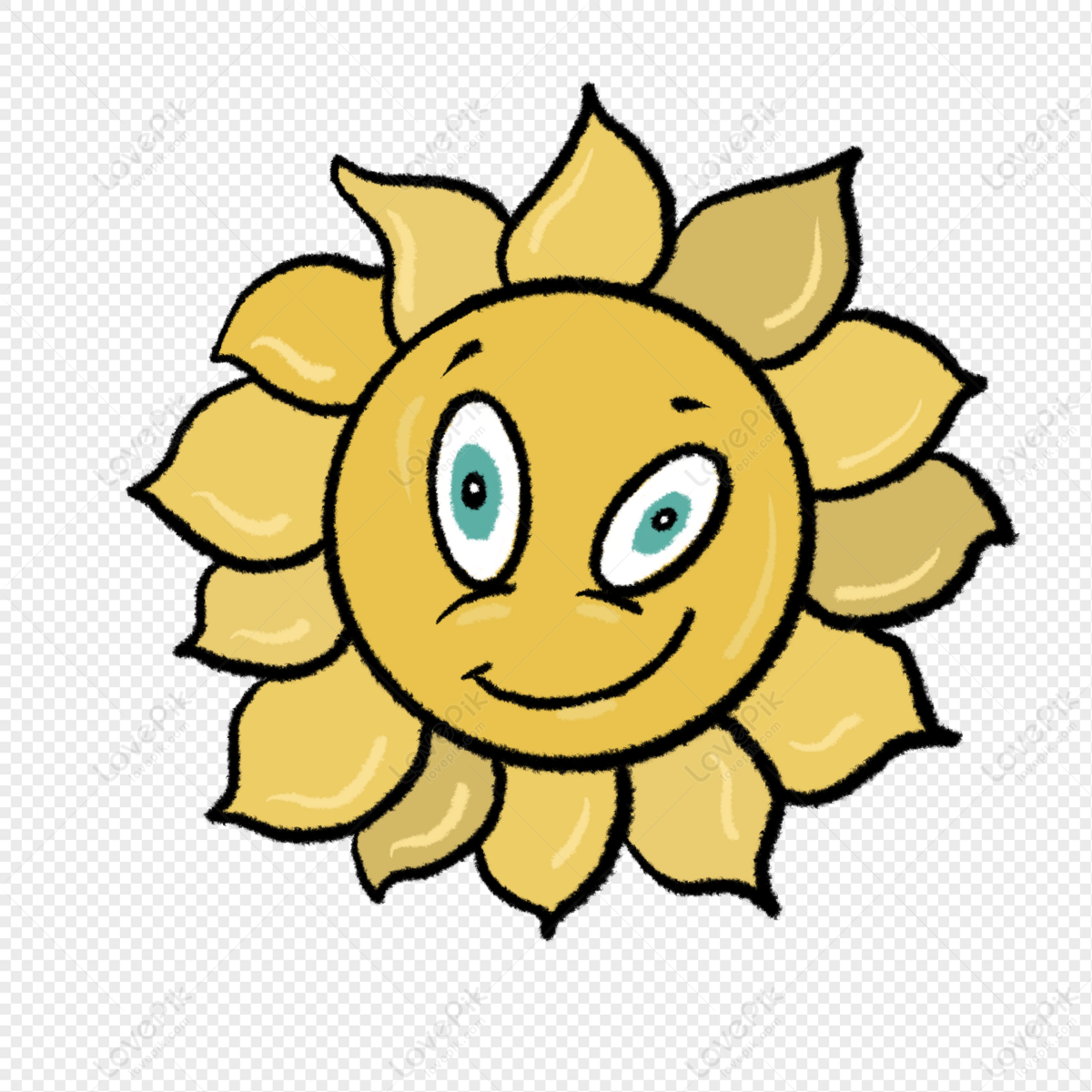 Cartoon Smiling Face Sun Mat Free Illustration Free PNG And Clipart Image  For Free Download - Lovepik | 401081889