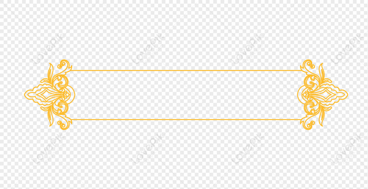 Creative Golden And Yellow Border Frame With Chinese Style Png Free Download  And Clipart Image For Free Download - Lovepik | 401064603