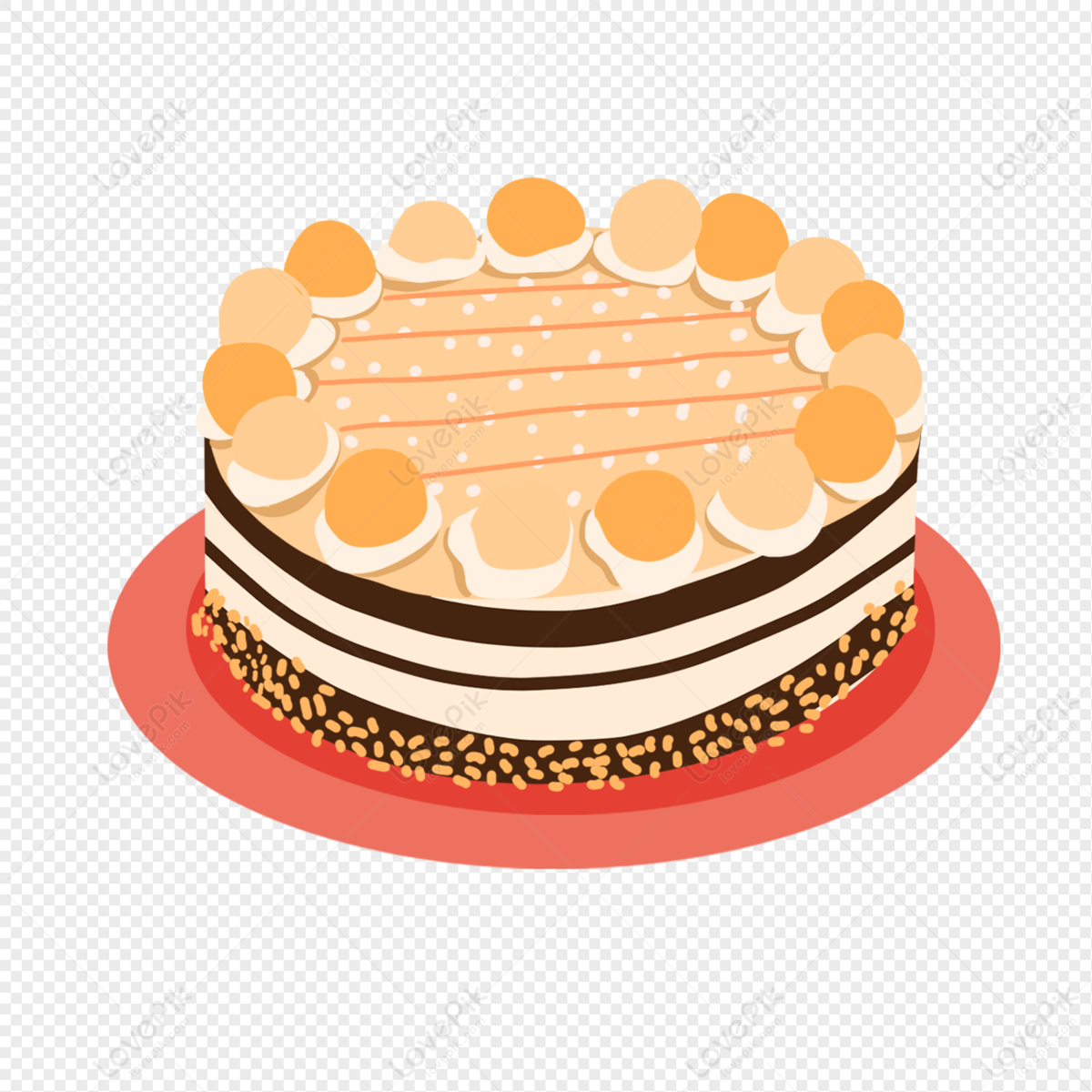 Pastel De Dibujos Animados Dibujados A Mano PNG Imágenes Gratis - Lovepik