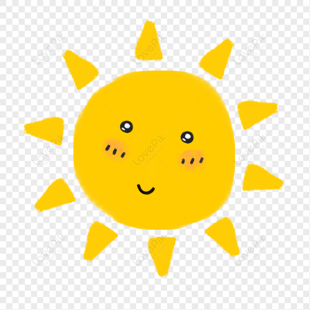 Hand Painted Cartoon Pattern Of The Sun Free PNG And Clipart Image For ...