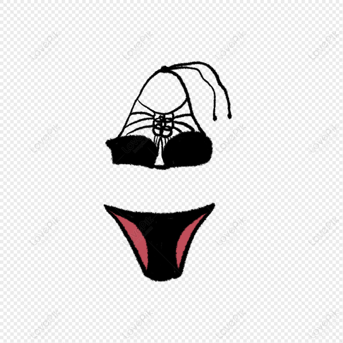 Lingerie, Black Cartoon, Ladies, Exercise PNG Transparent Background And  Clipart Image For Free Download - Lovepik