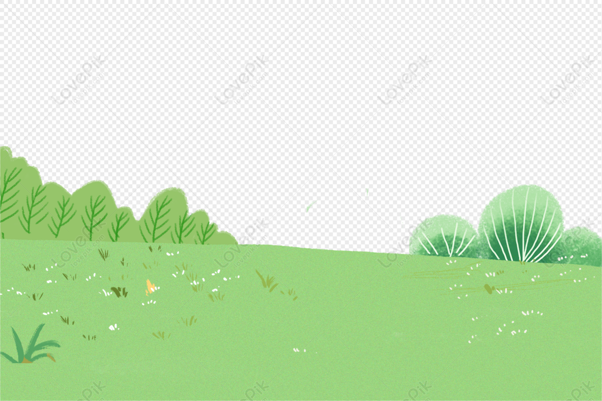 Lawn, Cartoon Grass, Landscape Trees, Green Trees Free PNG And Clipart ...