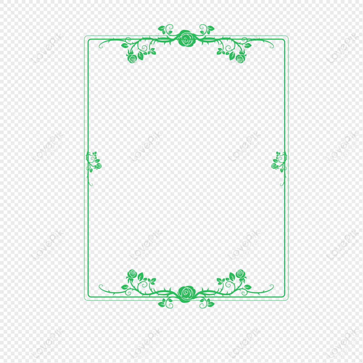 Shading Border, Art Frame, Frame Green, Frame Simple PNG Image And ...