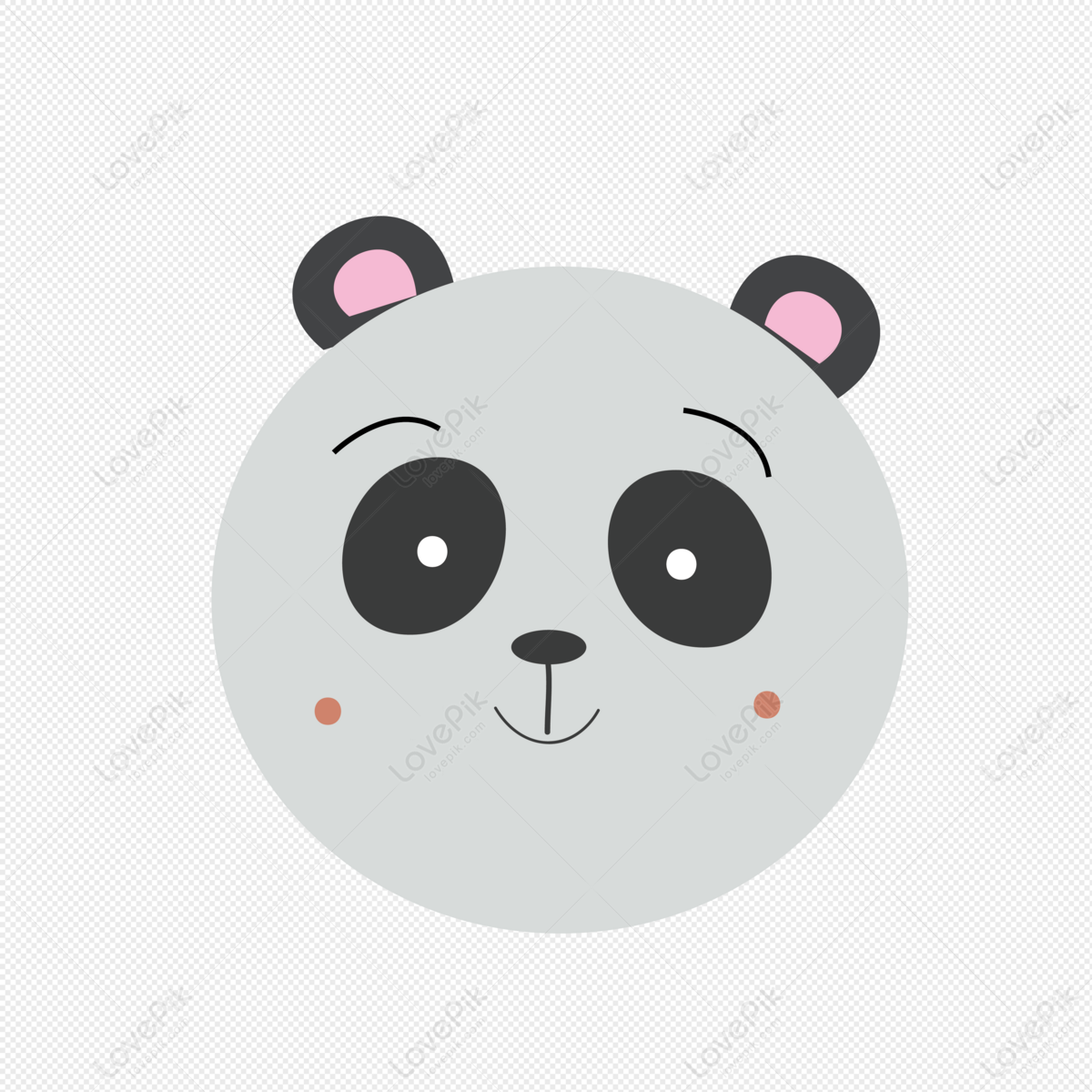 Panda De Dibujos Animados De Ilustración Vectorial De Ai PNG Imágenes  Gratis - Lovepik