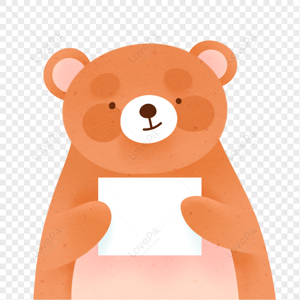 Hình ảnh Gấu Cầm Thẻ PNG Miễn Phí Tải Về - Lovepik