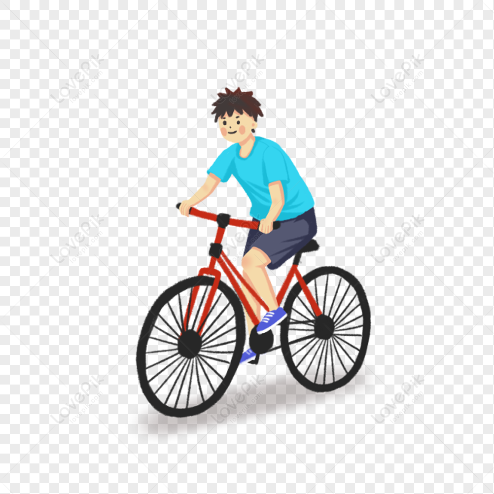 Children On Bicycle Spring Outings PNG Image And Clipart Image For Free ...