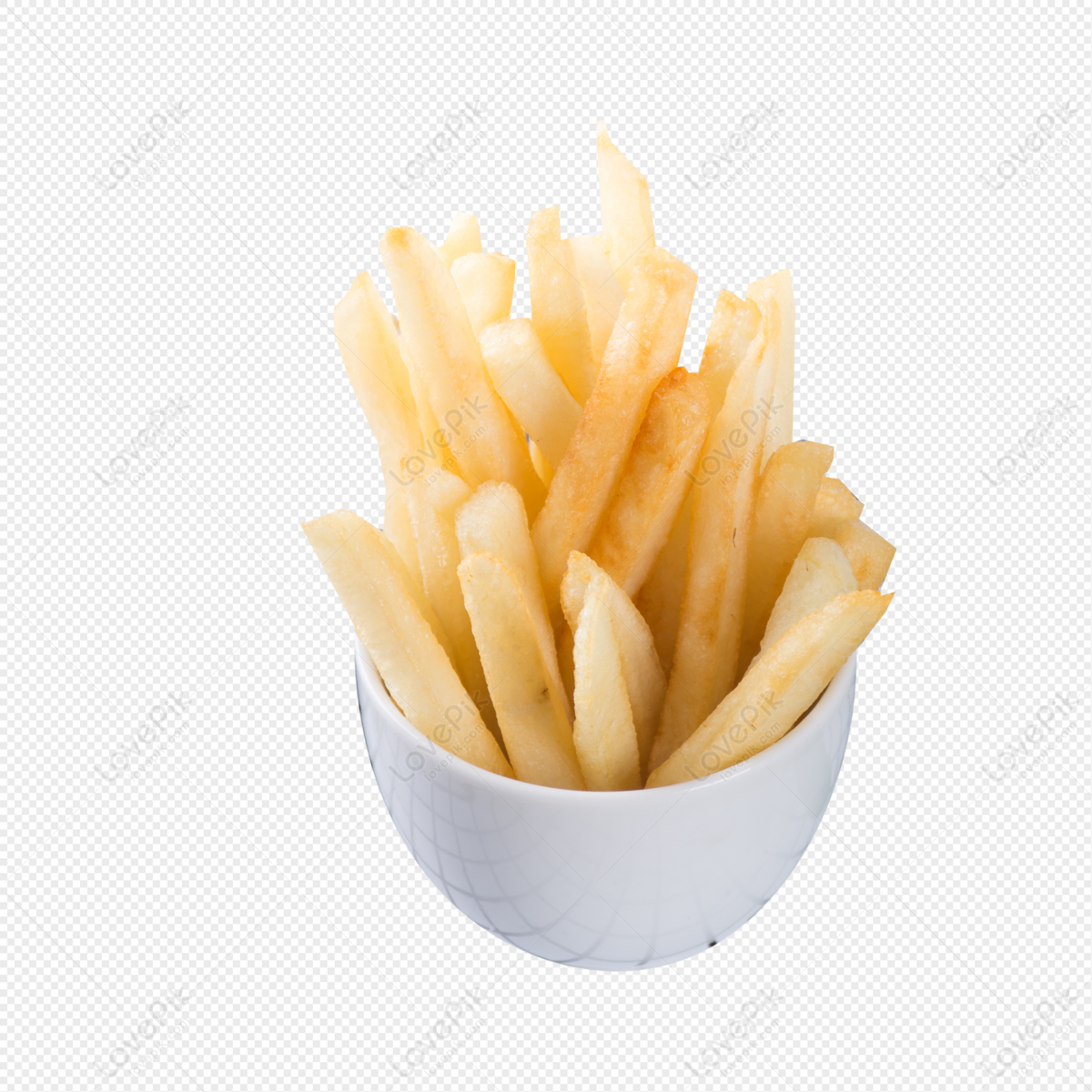 transparent french fries