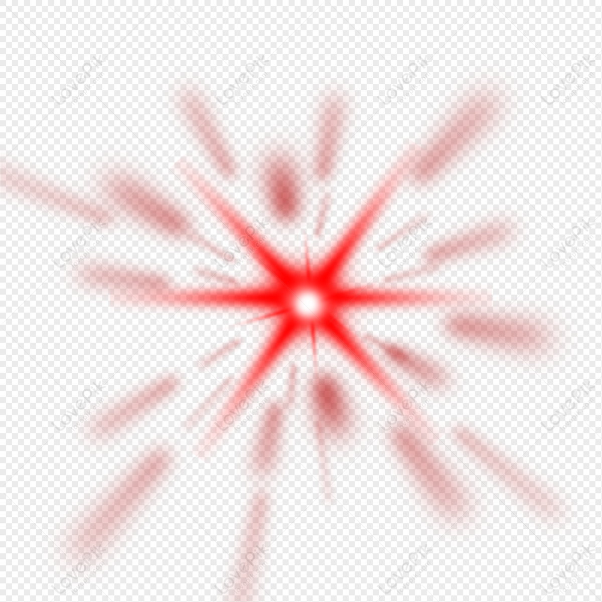 Red Light Effect, Red Star, Light Vector, Light Star PNG White ...