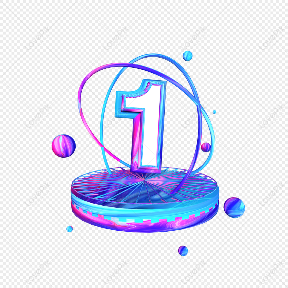 Stereo Mapping Number 1, Glass Number, Blue Number, Number Vector PNG ...