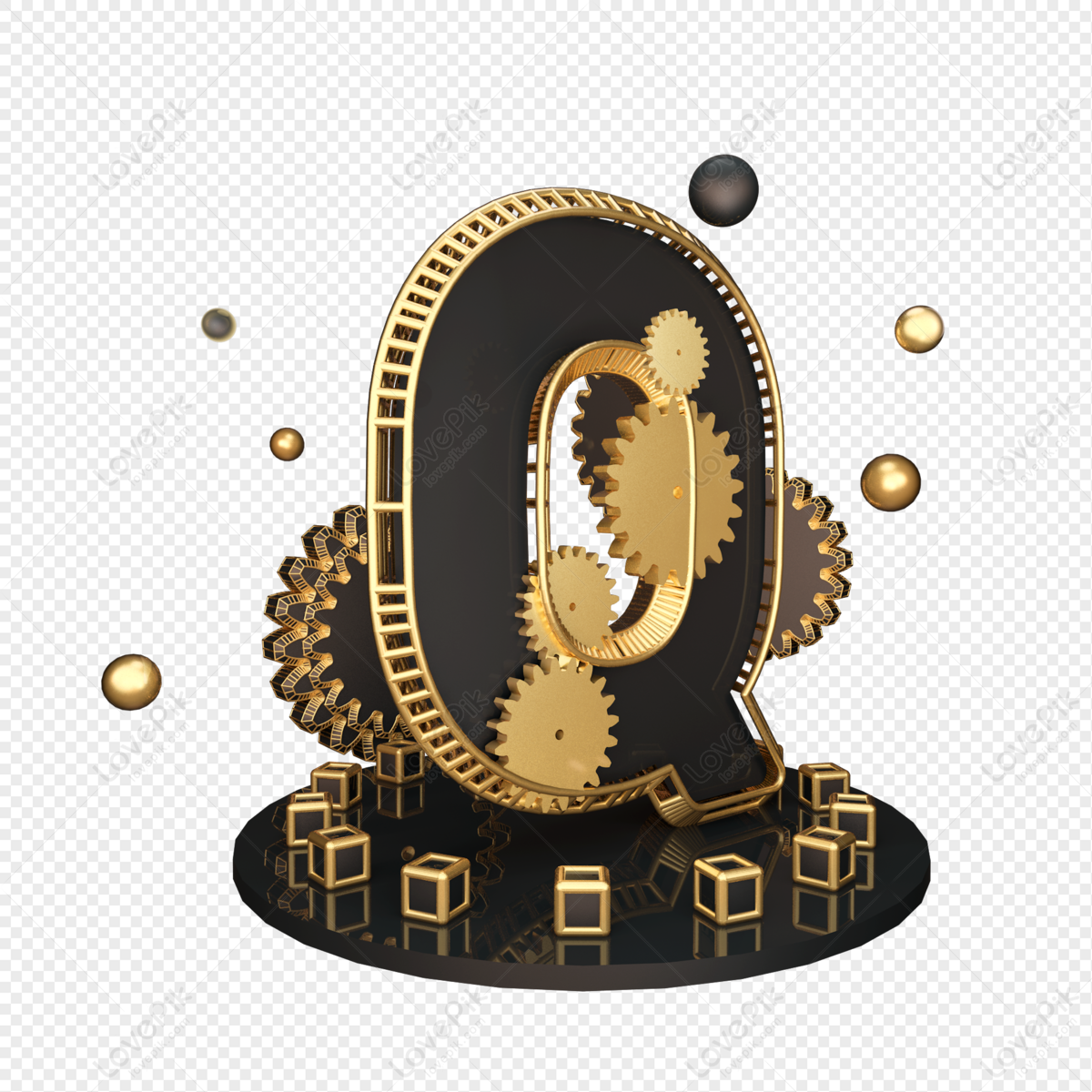 Black Golden Wind Letter PNG Image Free Download And Clipart Image For ...