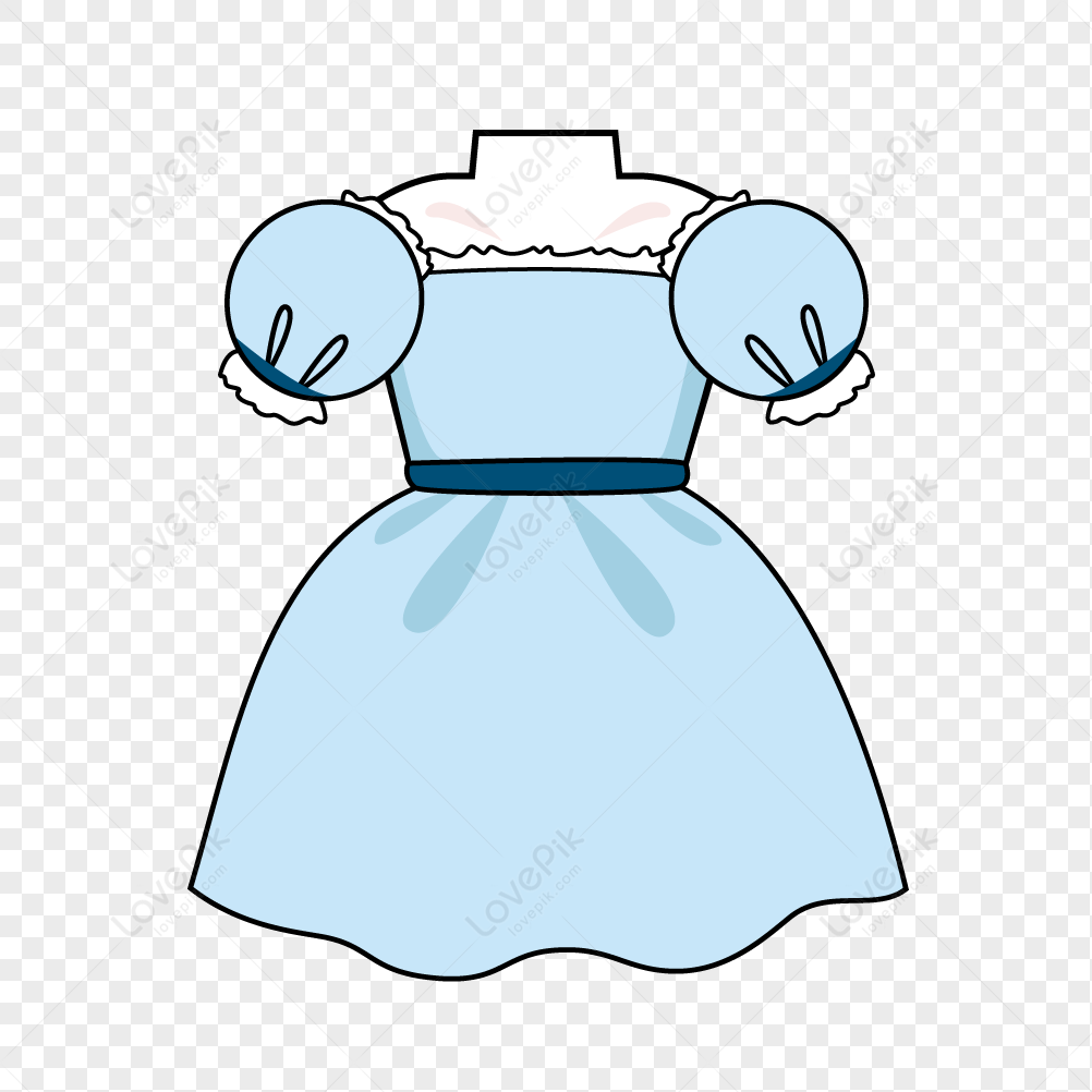 Blue Lolita Style Small Fresh Skirt PNG Transparent And Clipart Image ...