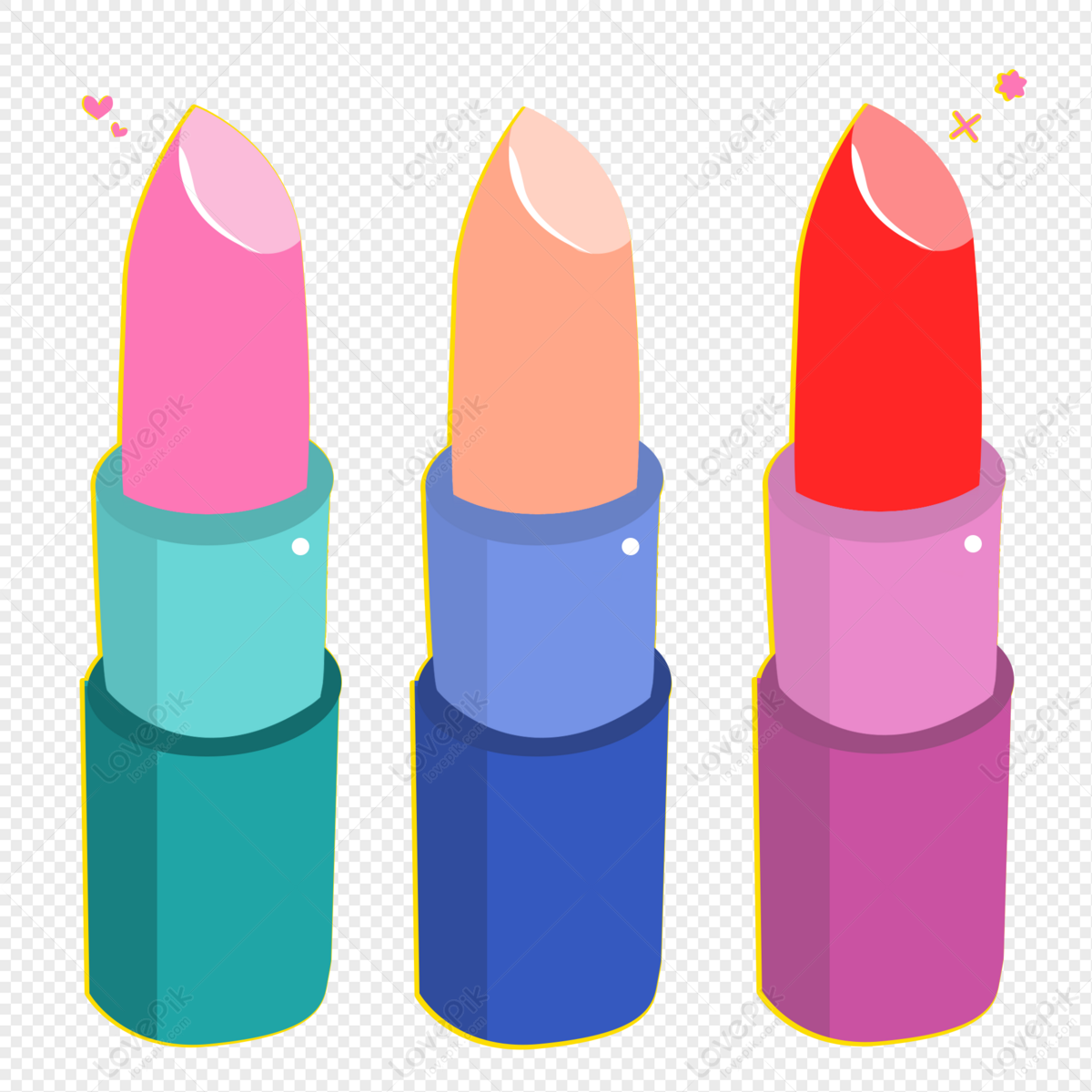 Cartoon Hand Painted Lipstick PNG Image And Clipart Image For Free Download  - Lovepik | 401120928