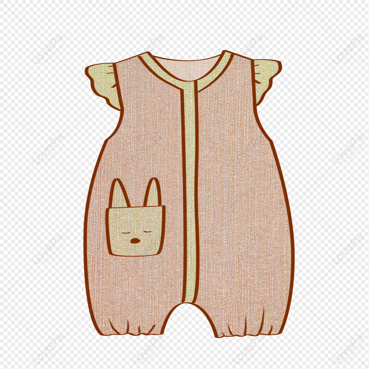 Clothes, Brown Bunny, Bunny Clipart, Baby Clipart PNG Picture And ...