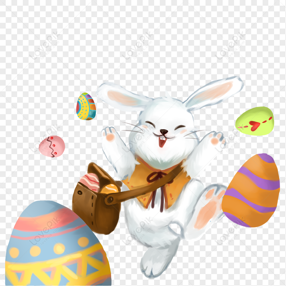 Easter Bunny Easter egg Rabbit, Eggs transparent background PNG