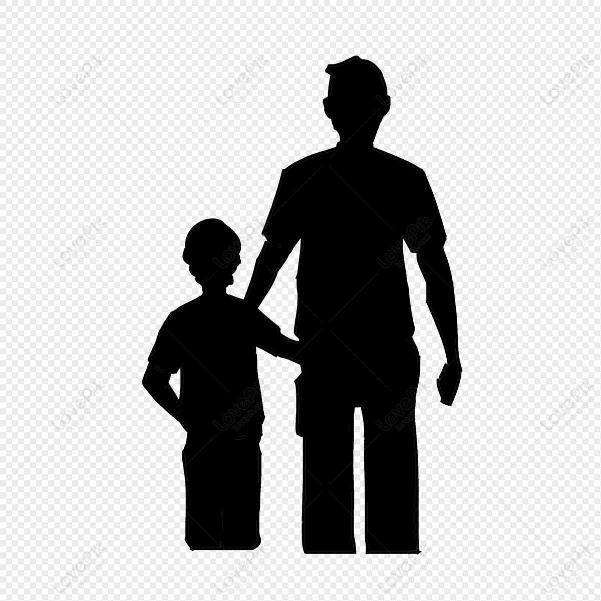 Hand Drawn Cartoon Father Day Son And Father Walking Together Si PNG Free  Download And Clipart Image For Free Download - Lovepik | 401120313