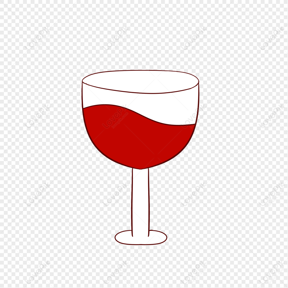 Hand Painted Cartoon Red Wine Cup PNG Image And Clipart Image For Free  Download - Lovepik | 401103528
