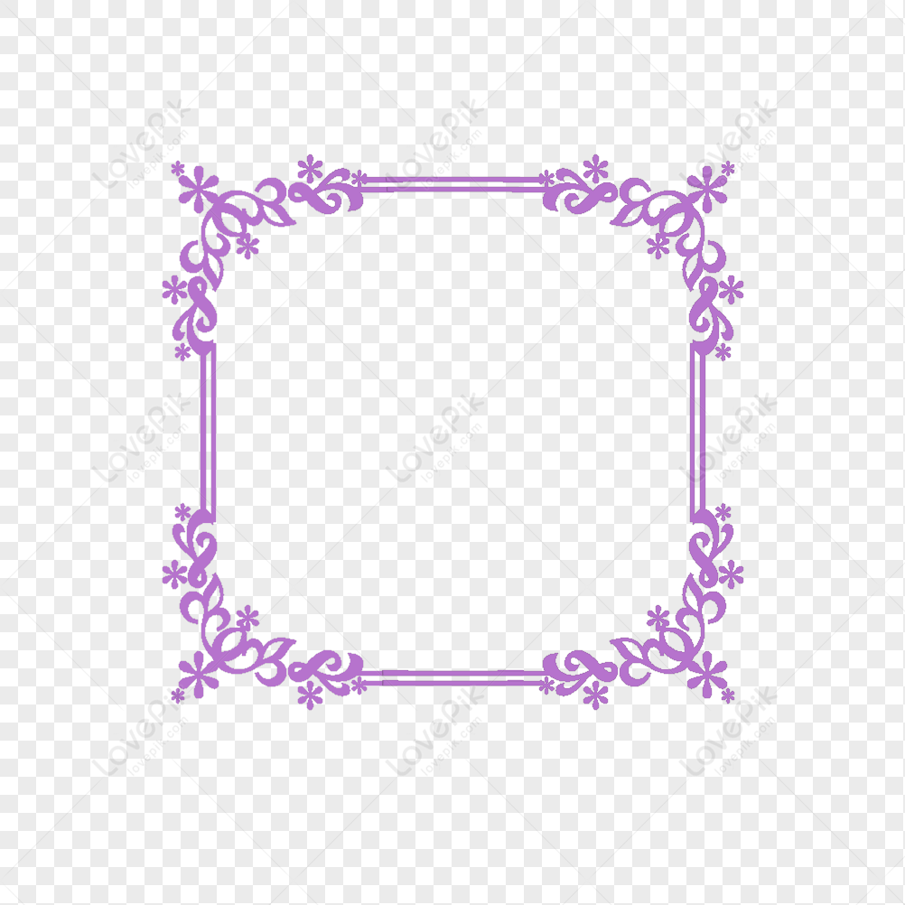 Purple Border, Purple Square, Purple Vector, Frame Purple PNG ...