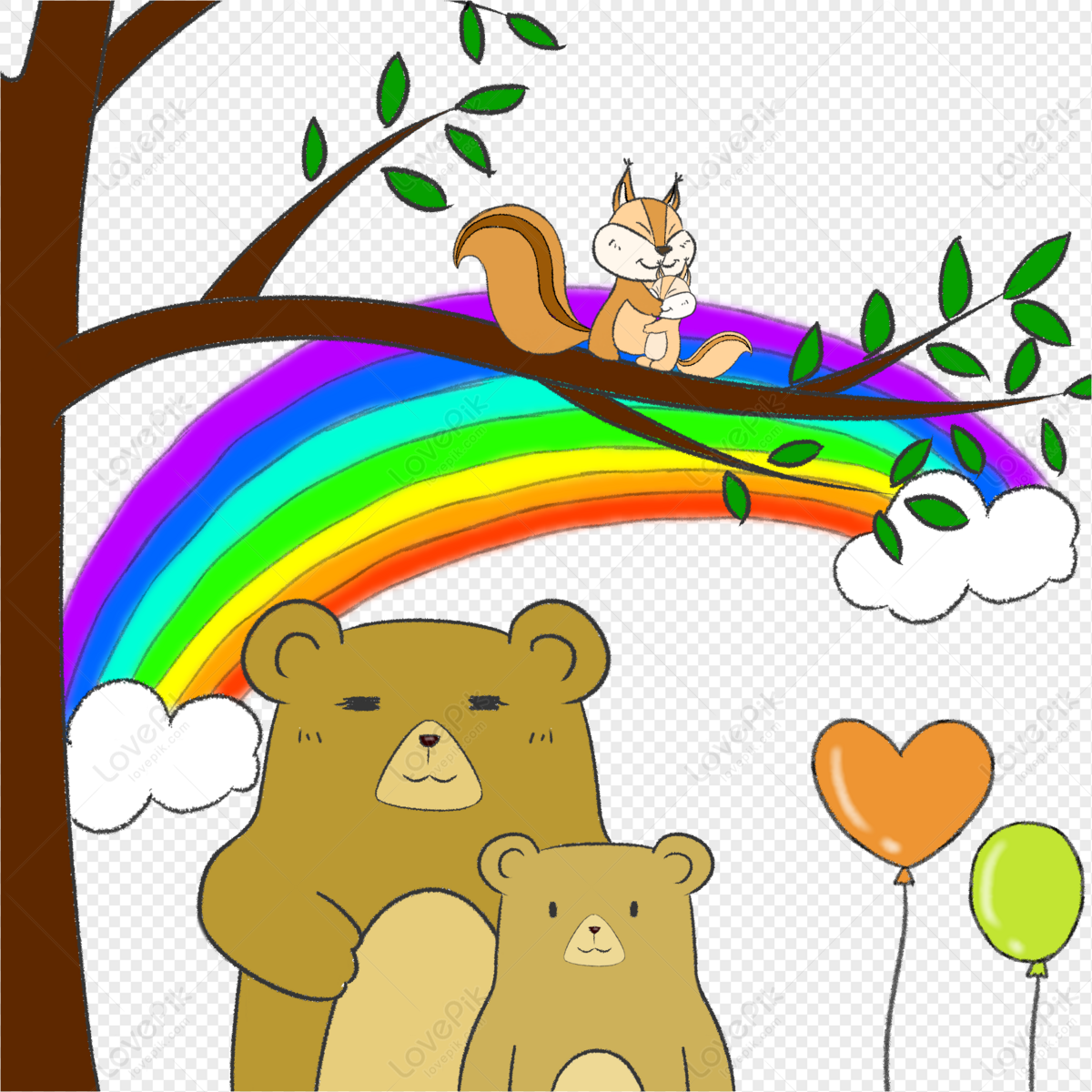 Small Animal Mother And Child PNG Transparent And Clipart Image For Free  Download - Lovepik | 401120356