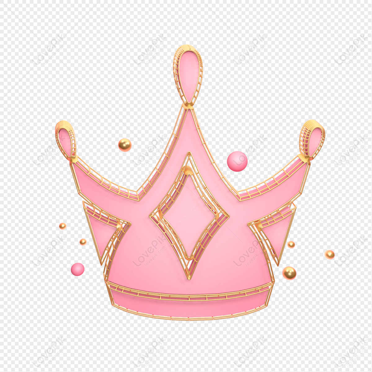 pink crowns background