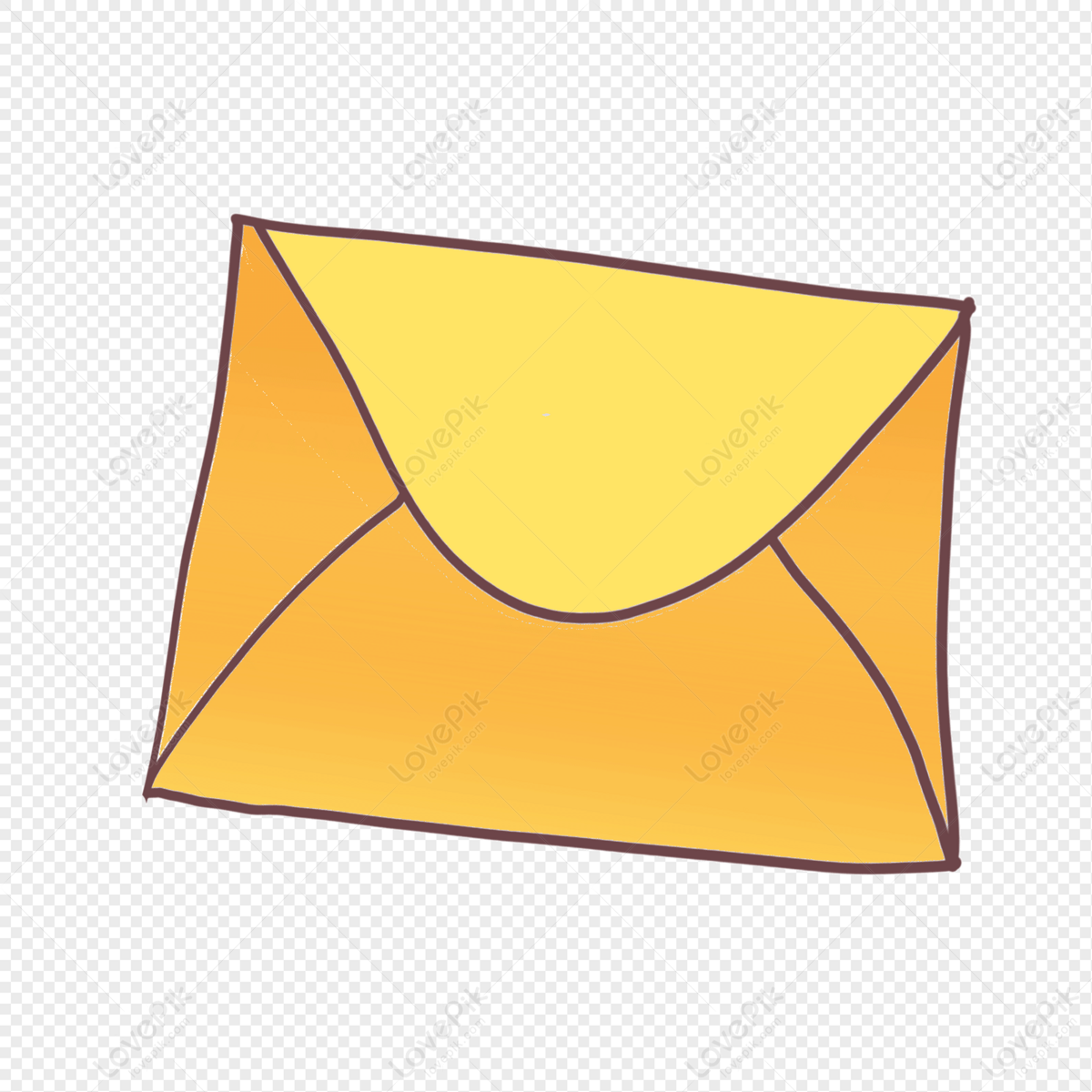 Yellow Cartoon Hand Painted Envelope PNG Transparent Image And Clipart  Image For Free Download - Lovepik | 401111507