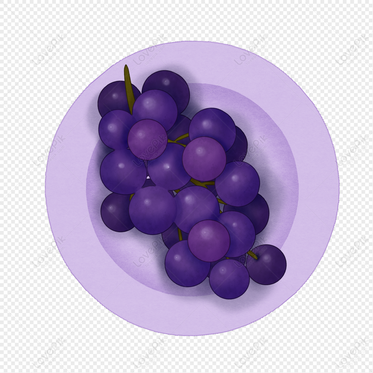 Cartoon Grape Fruit Illustration PNG Picture And Clipart Image For Free  Download - Lovepik | 401140575