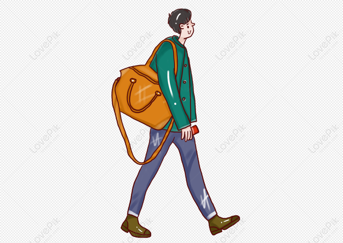 Cartoon Travel Character Simple Boy PNG Transparent And Clipart Image For  Free Download - Lovepik | 401129106