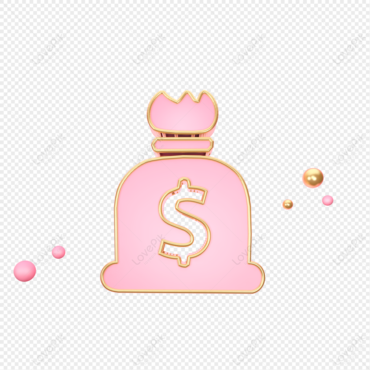 pink money sign clip art