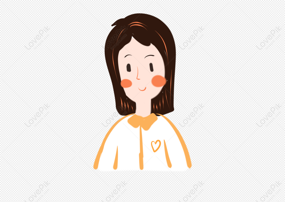 Cute Cartoon Hand Drawn Summer Refreshing Girl Free PNG And Clipart ...