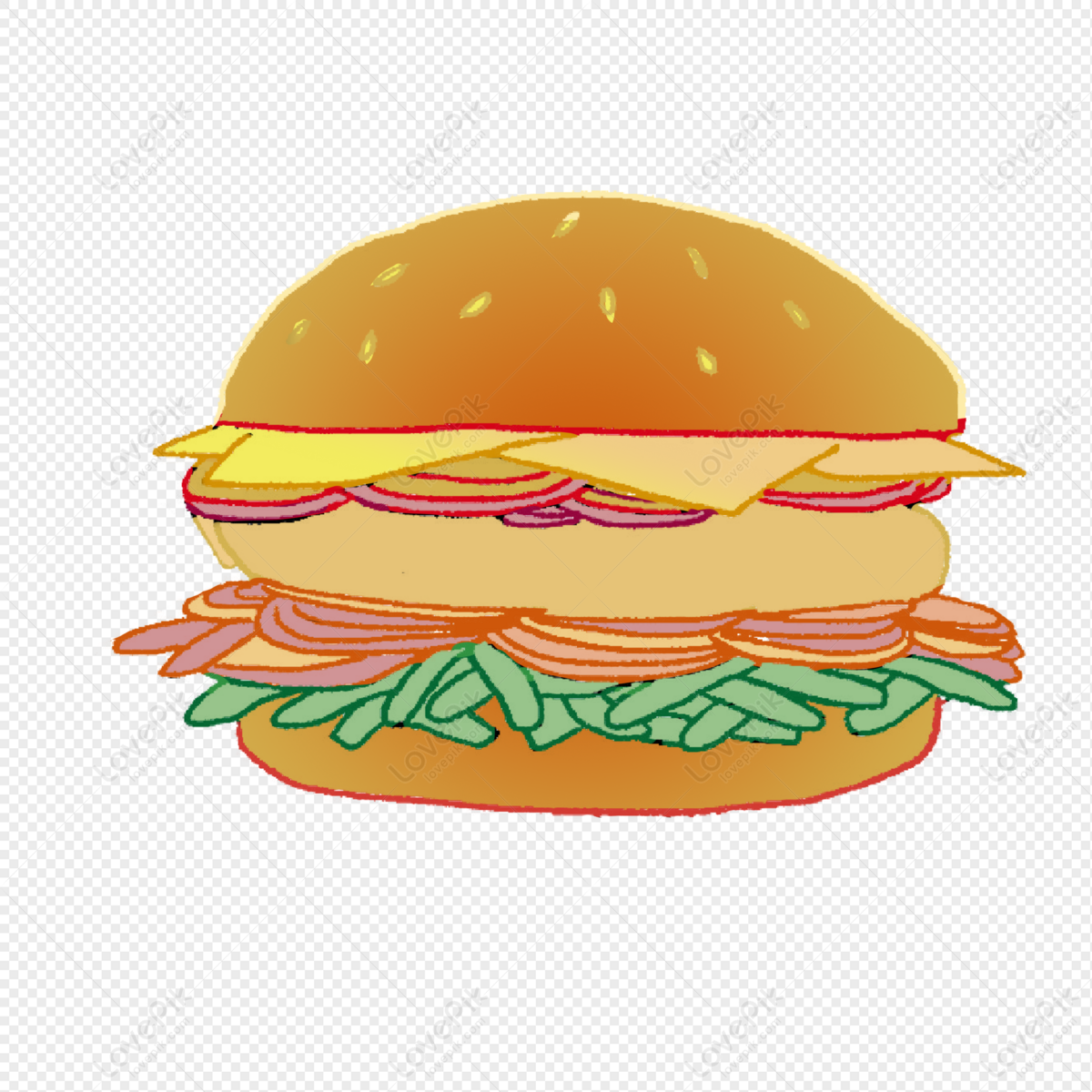 Hình ảnh Burger PNG Miễn Phí Tải Về - Lovepik