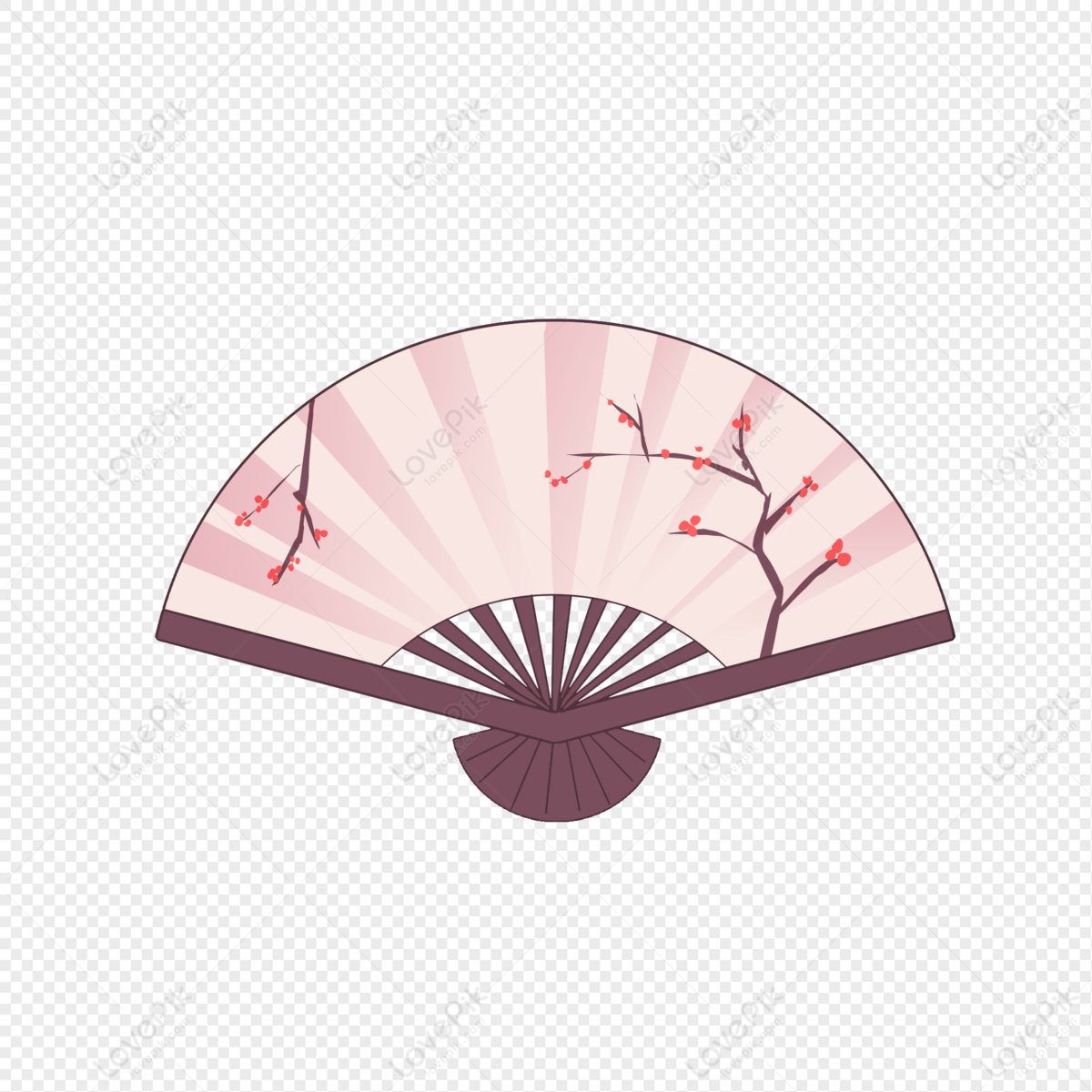 Hand Drawn Cartoon Summer Hand Drawn Red Plum Chinese Fan PNG Hd  Transparent Image And Clipart Image For Free Download - Lovepik | 401142244