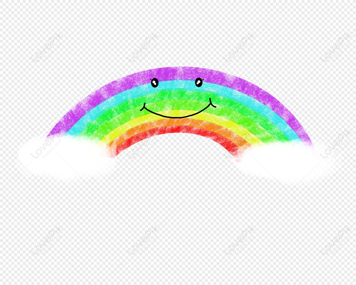 Hand Painted Cartoon Cute Rainbow Free 抠 Material PNG Transparent Background  And Clipart Image For Free Download - Lovepik | 401142720