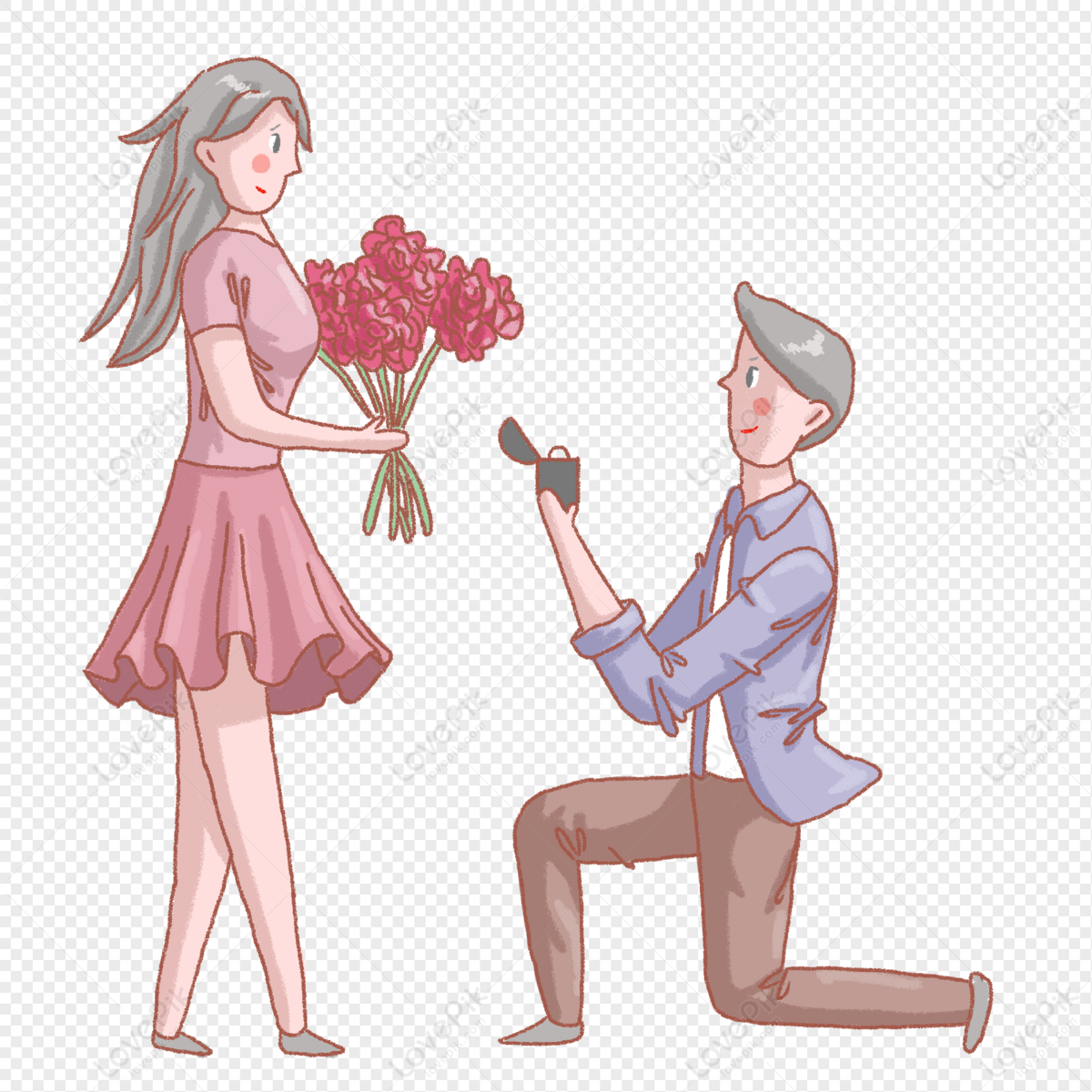 In The Confession Season Boys Propose To Girls PNG Image And ...
