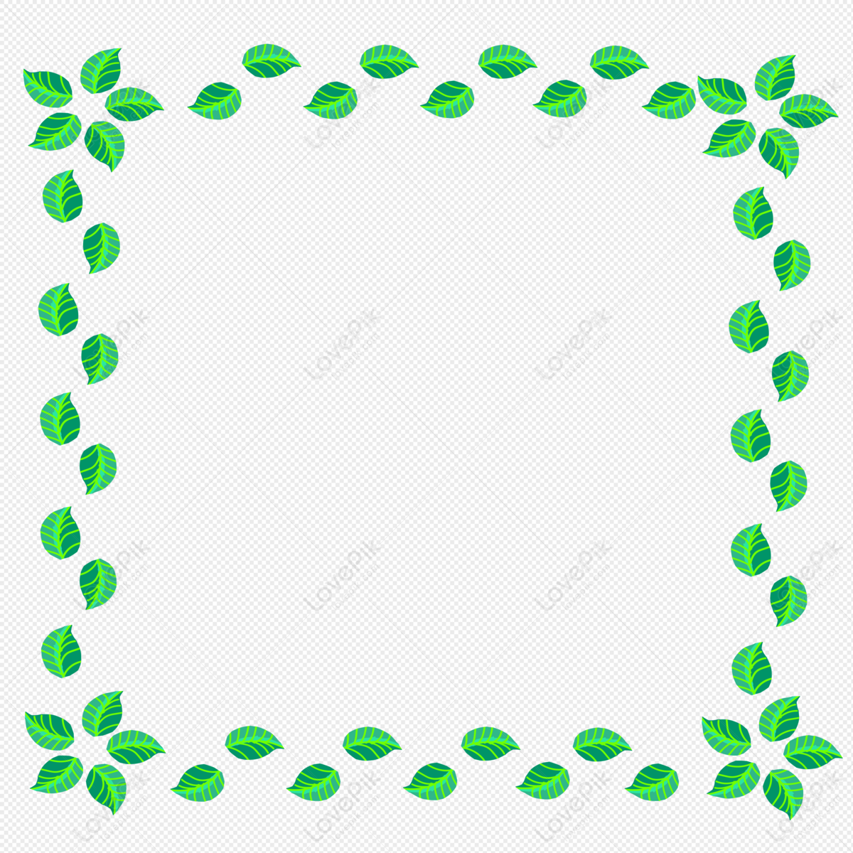 Leaf Border, Leaf Vector, Border Vector, Border Leaves PNG Image And ...