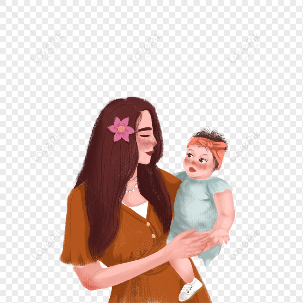 Mother Holding A Child PNG Picture And Clipart Image For Free Download ...