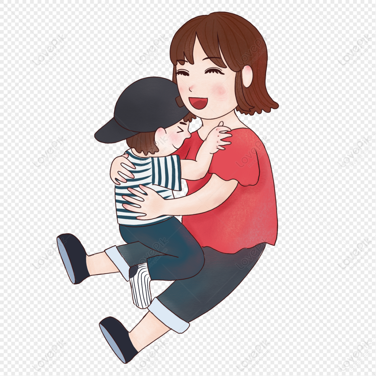 Mother Holding Her Baby PNG Picture And Clipart Image For Free Download ...