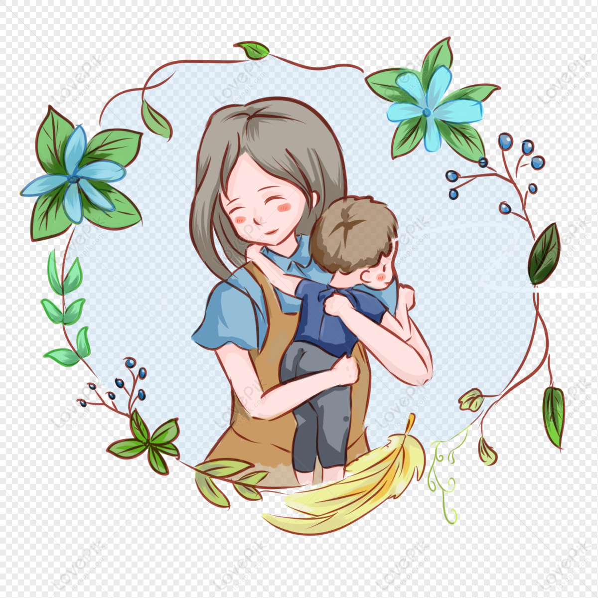 Mother With Baby Free PNG And Clipart Image For Free Download - Lovepik |  401136239