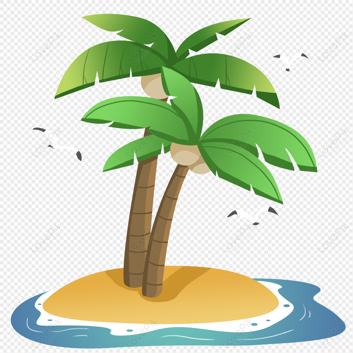 Black palm tree illustration, Ko Pha-ngan Port Aransas Hotel Beach Resort, Coconut  Tree Drawing transparent background PNG clipart | HiClipart