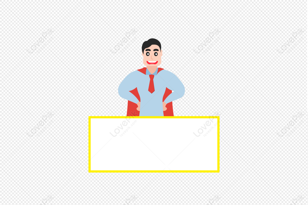 Superman Cartoon Border Material PNG Transparent Background And Clipart ...