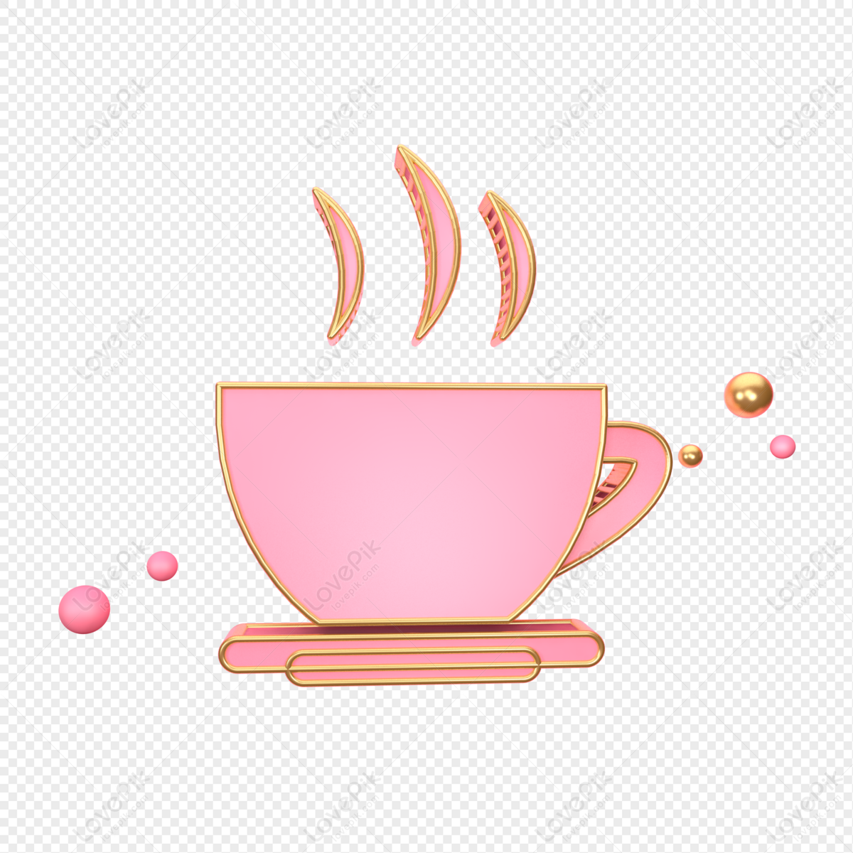 Pink coffee 6 icon - Free pink coffee icons