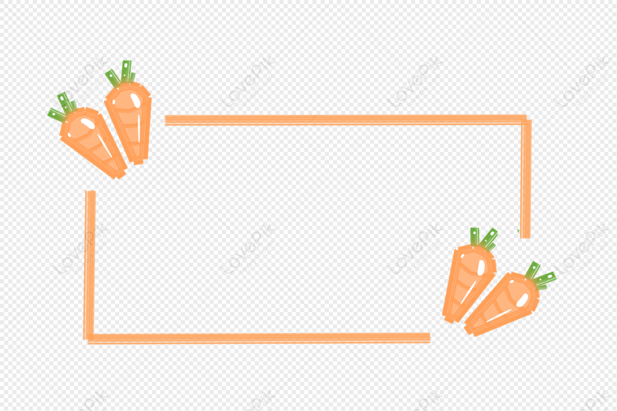 Vegetable Border, Orange Vector, Orange Shapes, Shapes Vector Free PNG ...