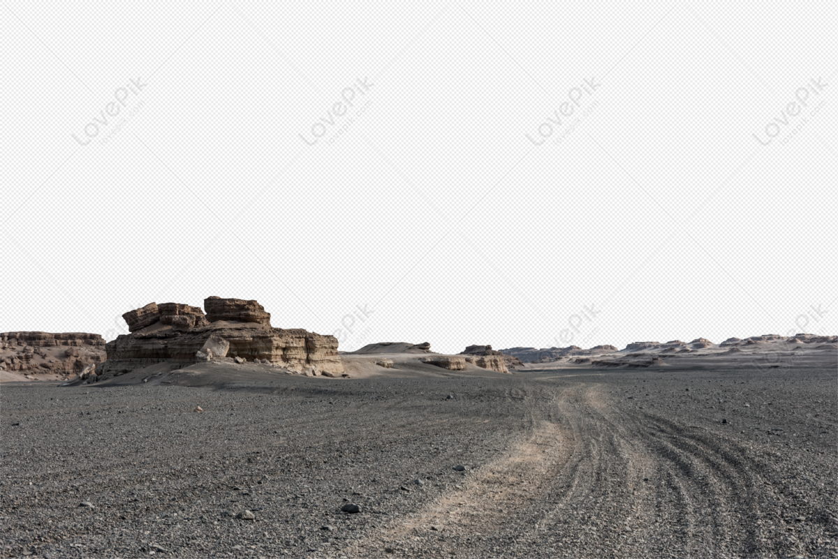 Xinjiang Yadan Landform, Black White, Gray White, Dark Gray PNG ...